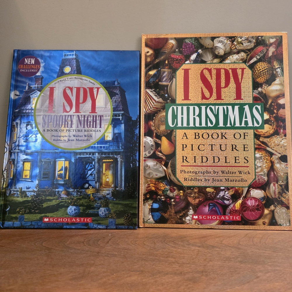 I Spy Spooky Night and Christmas Book Set